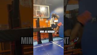 MINI JA MORANT #jamorant #basketball #trampolinepark #dunk #omg #voiceover #shorts