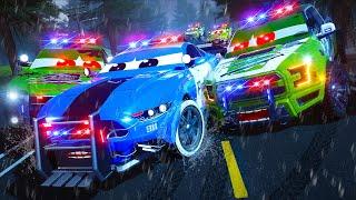 Zombie Police Cars Chase - Police vs Zombie Cars | Scary Zombie Apocalypse| Police Super Car Cartoon