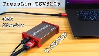 TreasLin TSV3205 video capture card • Installation, configuration and test with OBS Studio