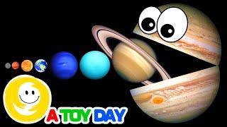 Hungry Planets 2 🪐| Planet SIZES for BABY | Funny Planet comparison Game for kids | 8 Planets sizes