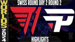 T1 vs PNG Highlights | LoL Worlds 2024 Swiss Stage Day 2 Round 2 | T1 vs Pain Gaming