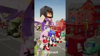 Aphmau & Sonic Team or Herobrine & Sonic Team st #マインクラフト #마인크래프트 #shorts #trend #anime