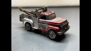 HUBLEY TOW TRUCK METAL CAST RESTORATION