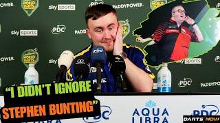 Luke Littler Reveals Why He Chose Not To Practice With Stephen Bunting | "I DIDN'T IGNORE BUNTING"