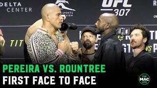 Alex Pereira vs. Khalil Rountree Face Off: Pereira With Big Height Advantage