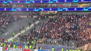 4k Problematic fans from Marseille Champions League Eintracht Frankfurt vs Marseille