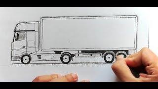 Как легко нарисовать Грузовик поэтапно (Ehedov Elnur) How to draw a Truck