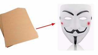 How to make a hacker mask out of (cardboard ) easy