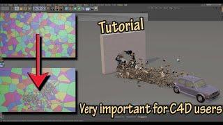 Cinema 4d Tutorial | Most Important Tip For Creating Destruction Scenes | Cinema 4d voronoi fracture