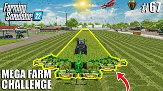 Preparing FIELD for SILAGE with 20M MOWER | MEGA FARM Ep.67 | Farming Simulator 22