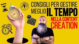 Gestione del tempo: consigli per Content Creator