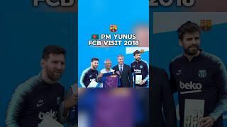 Yunus in FCB  Bangladesh Prime Minister Dr Yunus visits FC Barcelona - Bangladesh Edit - Messi