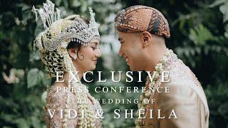 PRESS CONFERENCE THE WEDDING OF VIDI & SHEILA