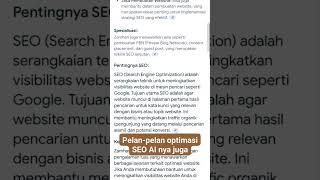 Trainer SEO ORGANIK INDONESIA
