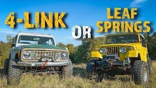 4-LINK VS LEAF SPRINGS | Choosing the ultimate suspension for your build