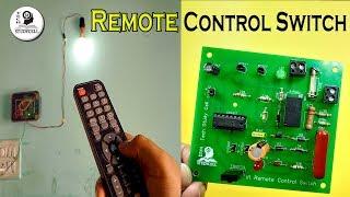 Wireless Remote Control light Switch for home with circuit diagram