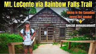 Mount Leconte via Rainbow Falls Trail | Cinematic Hiking in the Smokies