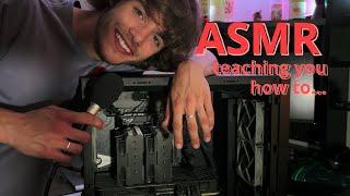 ASMR // Teaching You While Fixing My PC...Maybe ️ (Calming Whispered Tutorial)