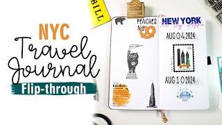 New York Trip Travel Journal Flip-through | Stationery Fest 2024 | Archer & Olive Travelers Notebook