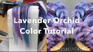 Purple Lavender Blue Orchid color tutorial using PRAVANA VIVIDS