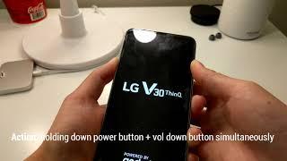 How to manually Reboot LG V30 to TWRP (or to Factory Reset)