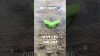 ORIGAMI BUTTERFLY EASY TUTORIAL STEP BY STEP | DIY BUTTERFLY PAPER CRAFT INSTRUCTIONS ORIGAMI WORLD