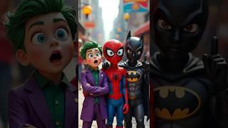 Toys  Spider-man vs Batman vs Joker #spiderman #Toys #joker #batman #avengers #marvel #dc #shorts