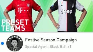 Festive Season Campaign / Free Black Ball Opening / PES 2020 Mobile