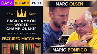 Backgammon World Championship 2024 - DAY 6, Stream 2 P1 - Main Undefeated Round of 16 + High Roller