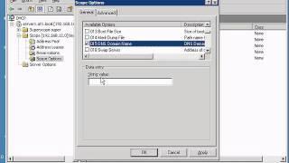 Add DNS Domain name in DHCP scope in Windows