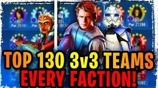 TOP 130 TEAMS FOR 3v3 GRAND ARENA! TEAMS FROM EVERY FACTION + COUNTERS