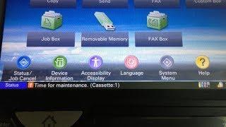 Time for maintenance RESET KYOCERA TaskAlfa 3501i, 5550ci, 3500i, 4500i, 4501i, 5500i, 5501i