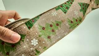 CHRISTMAS TREE RIBBON #KF4130