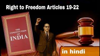 Right to Freedom Explained | Articles 19 to 22 of the Indian Constitution #RightToFreedom#viralvideo