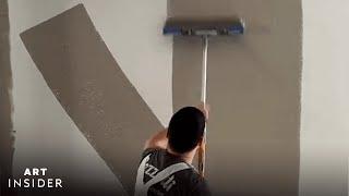 Professional Painter Shows The Fastest Way To Paint A Wall