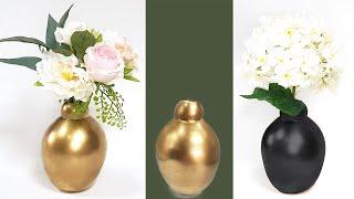 flower vase Hope - 3 minute DIY - beautiful showpiece making at home easy - cement vase