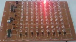 81 LED chaser using double IC 4017