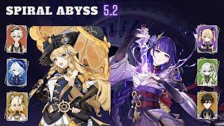 [Genshin Impact] Spiral Abyss 5.2 Fl. 12 Navia & Raiden