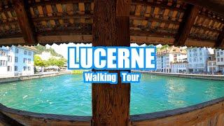 Lucerne/Luzern Switzerland  Walking Tour in 4K