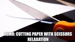 ASMR: Cutting paper with scissors (sound). Relaxation / АСМР: Звук ножниц. Расслабление