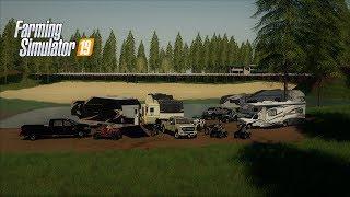 CAMPING WITH THE SQUAD BUCK & PICKLE FARMING SIMULATOR 19