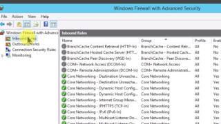 Blocking ports on a firewall - Windows Server