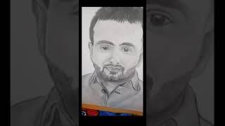 another pencil  face portrait.  by - divya soni