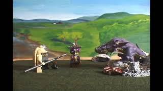 Lego Animation with a Dragon & Knights