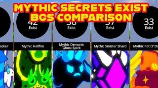  BUBBLEGUM SIMULATOR ALL MYTHIC SECRETS EXIST COMPARISON | ROBLOX BUBBLEGUM SIMULATOR (BGS)