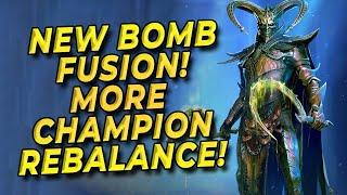 NEW BOMB FUSION! More Champion Rebalance! Raid Shadow Legends