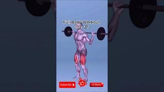Full Body Workout day 1/2 #workout #fullbodyworkout #exercise #gym #gymexercise #shorts #motivation