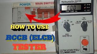 Guide on how to use RCCB ( ELCB) Tester