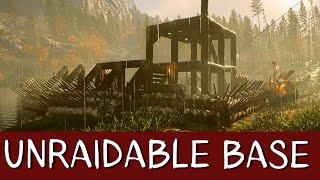 UNRAIDABLE BASE - Building Tips (SPIKE WALL, ZIPLINE)  Sons of the forest 4k Gameplay PC