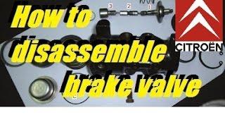 How to disassemble citroen brake master cylinder ( doser valve ) XM Xantia DIY